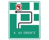 Señal de ruta alternativa